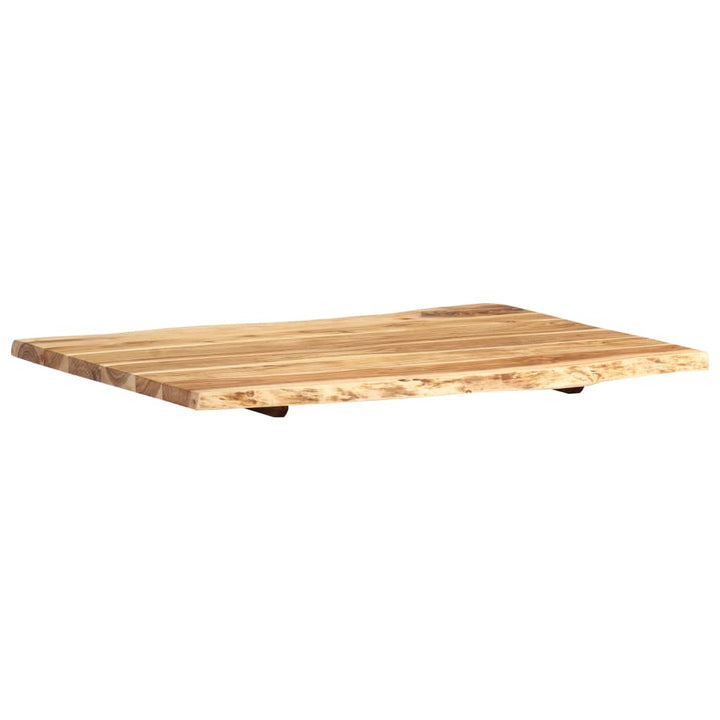 Blat De Masă, 80X(50-60)X2,5 Cm, Lemn Masiv De Acacia
