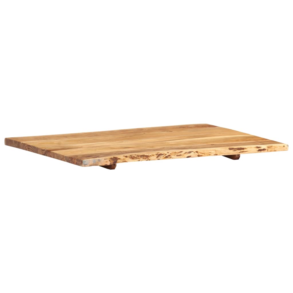 Blat De Masă, 80X(50-60)X2,5 Cm, Lemn Masiv De Acacia