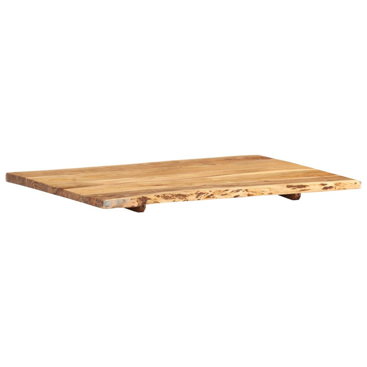 Blat De Masă, 80X(50-60)X2,5 Cm, Lemn Masiv De Acacia