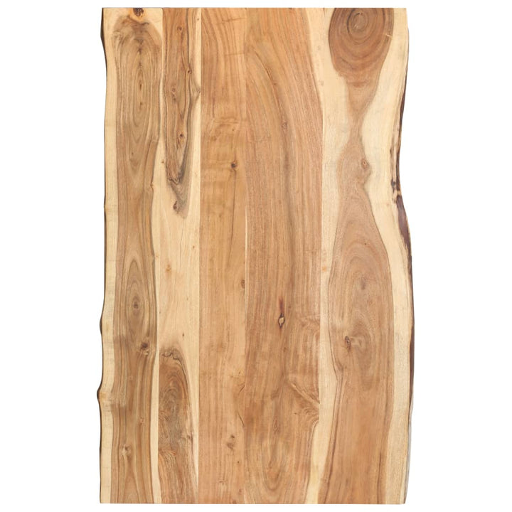 Blat De Masă, 80X(50-60)X2,5 Cm, Lemn Masiv De Acacia