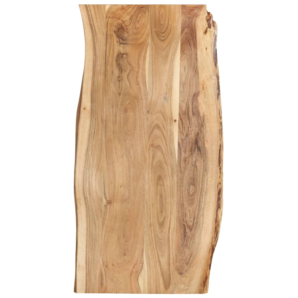 Blat De Masă, 80X(50-60)X2,5 Cm, Lemn Masiv De Acacia