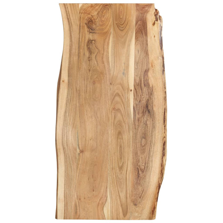Blat De Masă, 80X(50-60)X2,5 Cm, Lemn Masiv De Acacia