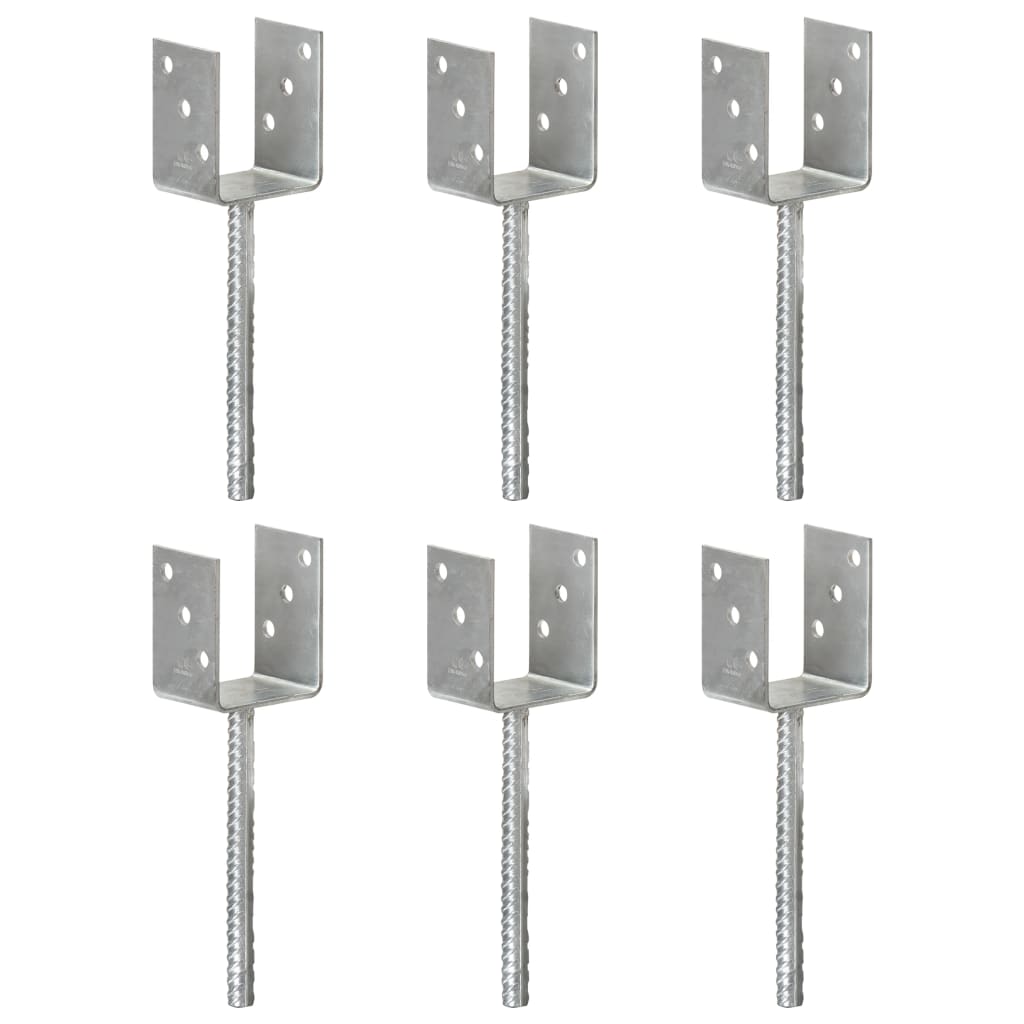 Ancore De Gard, 6 Buc., Argintiu, , Oțel Galvanizat