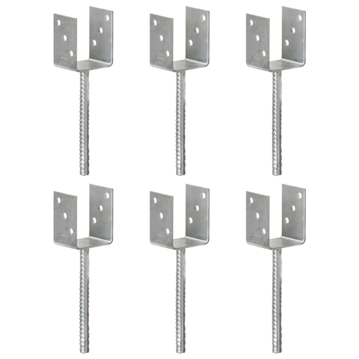 Ancore De Gard, 6 Buc., Argintiu, , Oțel Galvanizat