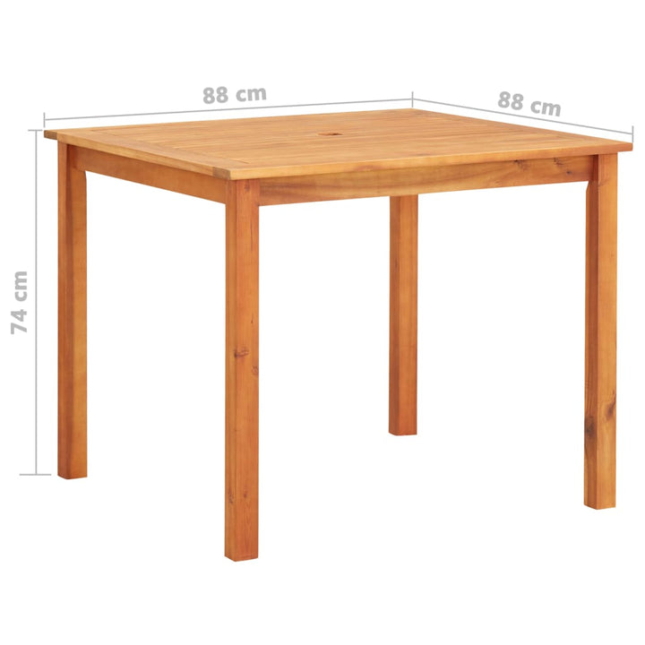 Set Mobilier De Exterior Cu Perne 3 Piese, Lemn Masiv De Acacia