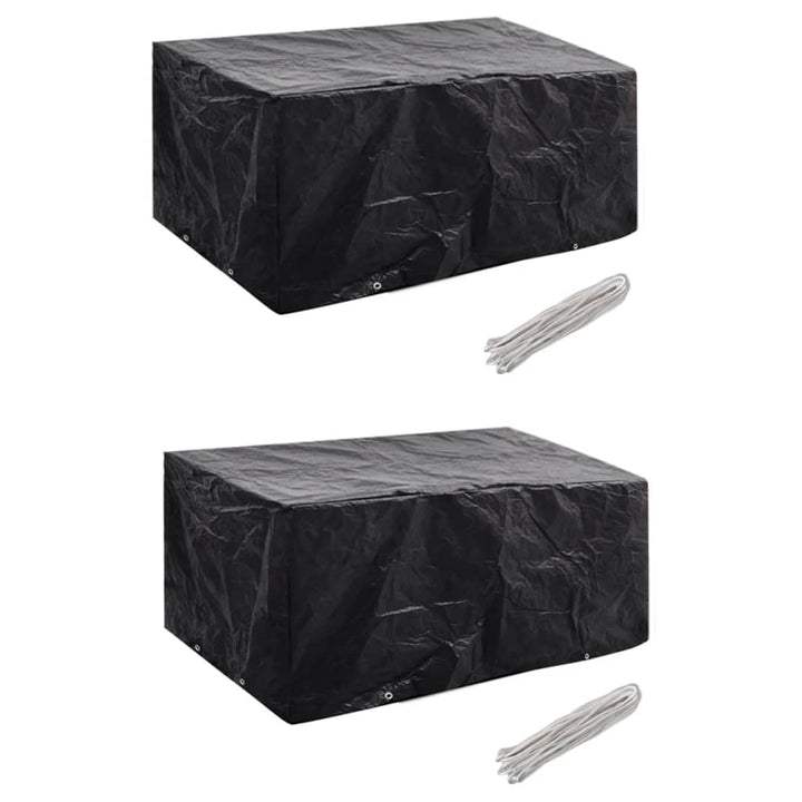 Huse Mobilier Grădină, 2 Buc, 12 Ocheți, 325X205X90 Cm