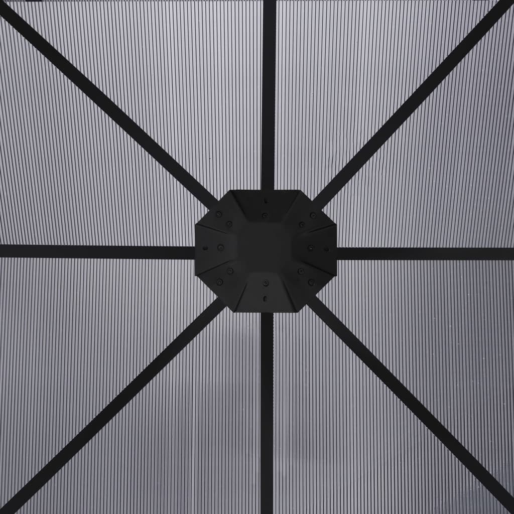 Pavilion Cu Perdele, Antracit, 300 X 300 X 265 Cm