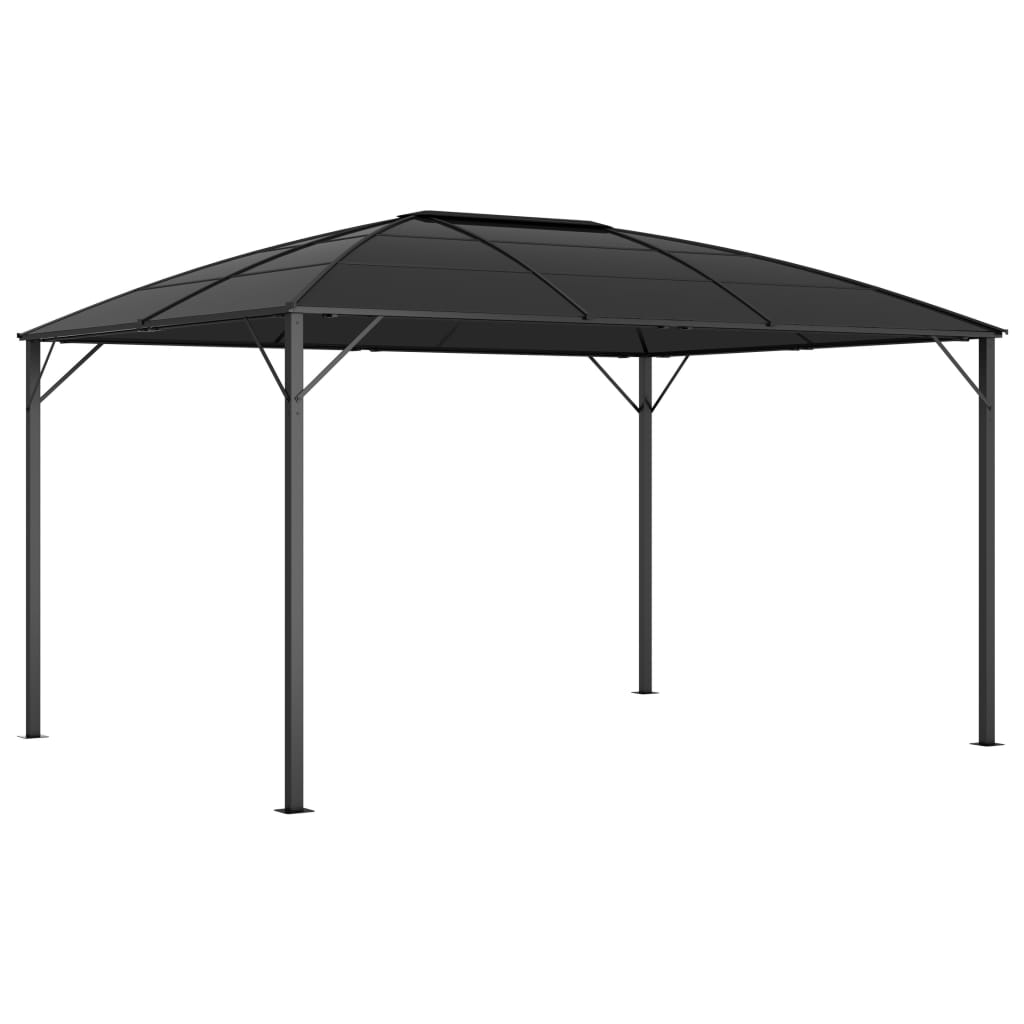 Pavilion Cu Perdele, Antracit, 400 X 300 X 265 Cm