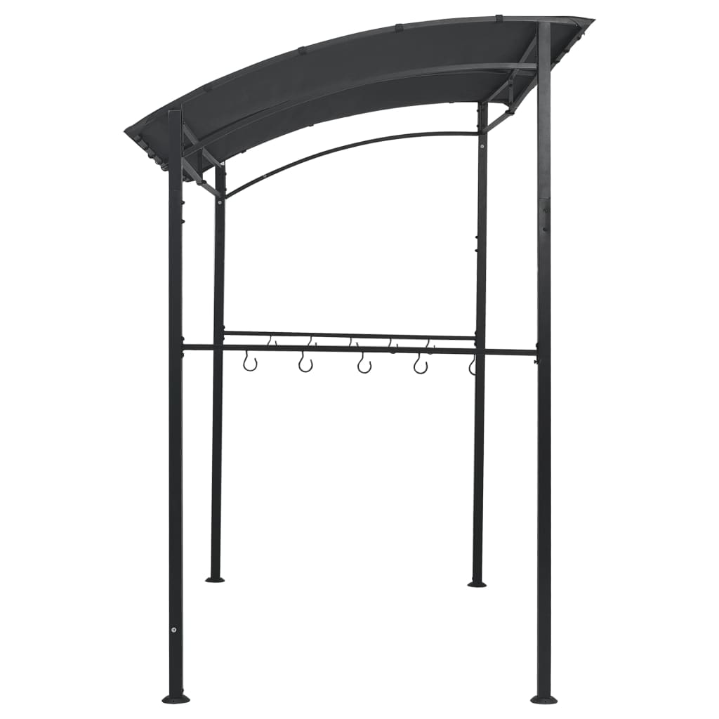 Pavilion De Grătar, Antracit, 215 X 150 X 220 Cm, Oțel