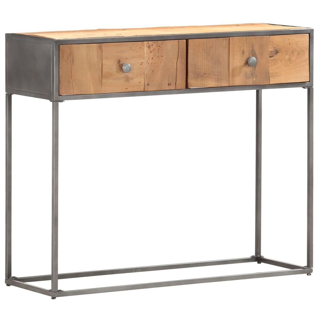 Masă Consolă, 90 X 30 X 75 Cm, Lemn Masiv Reciclat