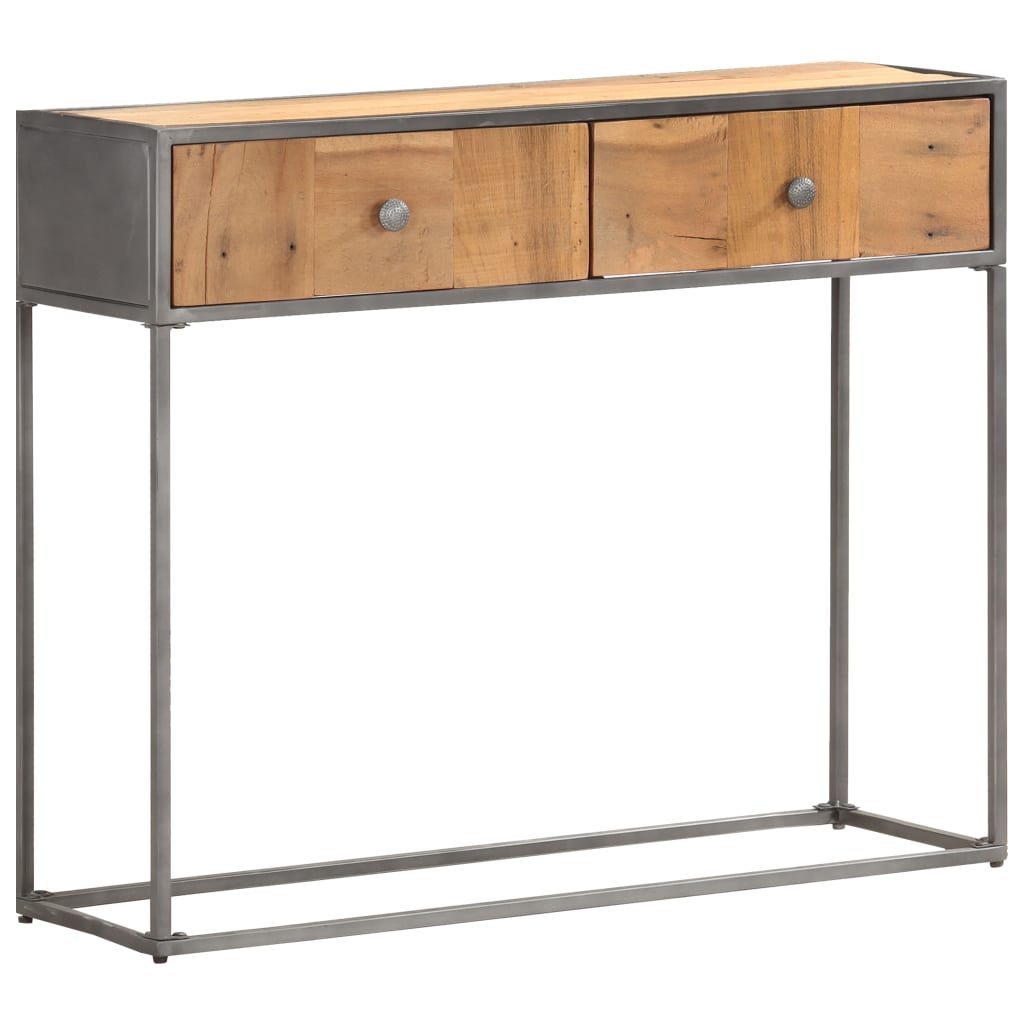 Masă Consolă, 90 X 30 X 75 Cm, Lemn Masiv Reciclat
