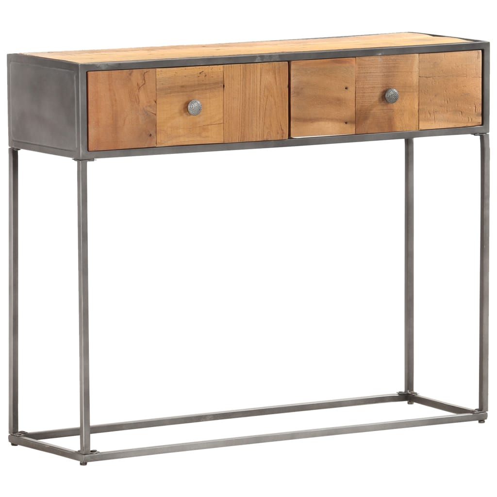 Masă Consolă, 90 X 30 X 75 Cm, Lemn Masiv Reciclat
