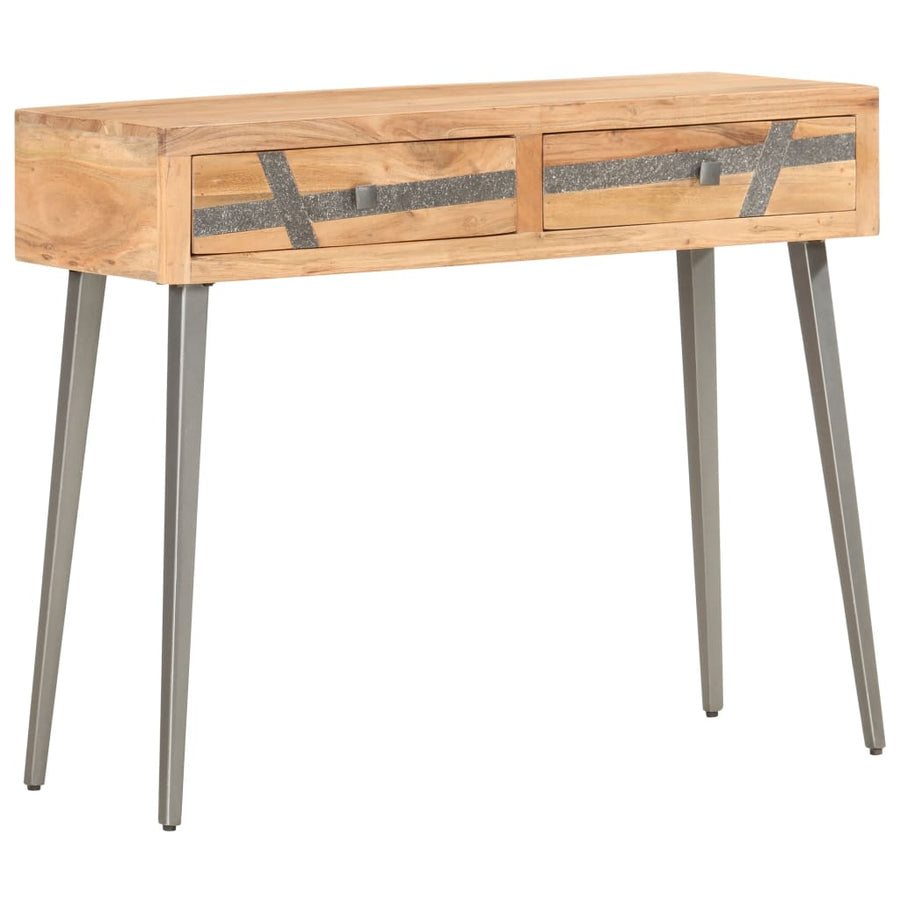 Masă Consolă, 90 X 30 X 75 Cm, Lemn Masiv De Acacia