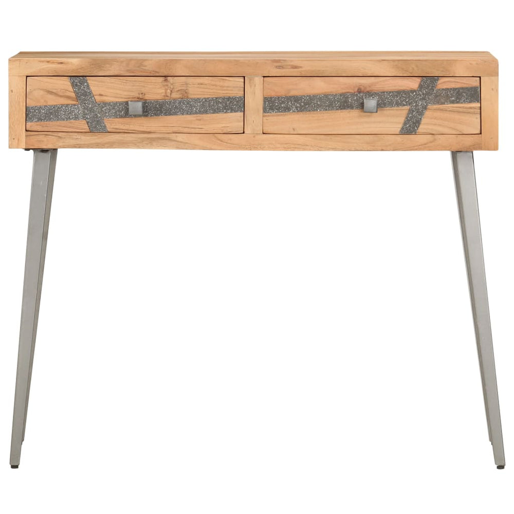 Masă Consolă, 90 X 30 X 75 Cm, Lemn Masiv De Acacia