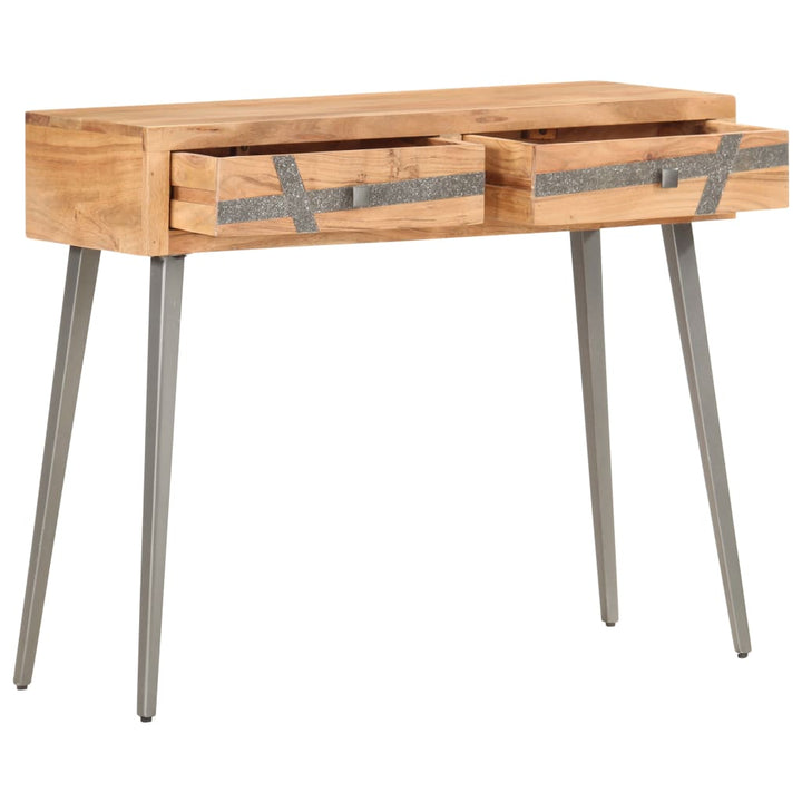 Masă Consolă, 90 X 30 X 75 Cm, Lemn Masiv De Acacia