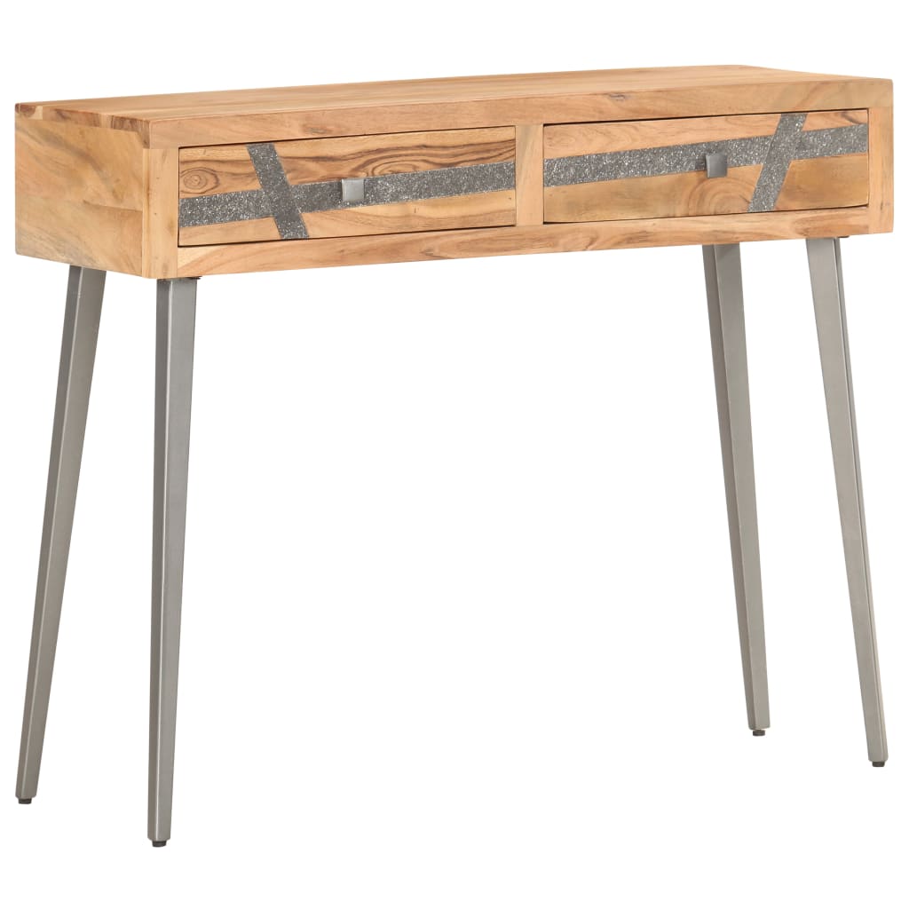Masă Consolă, 90 X 30 X 75 Cm, Lemn Masiv De Acacia