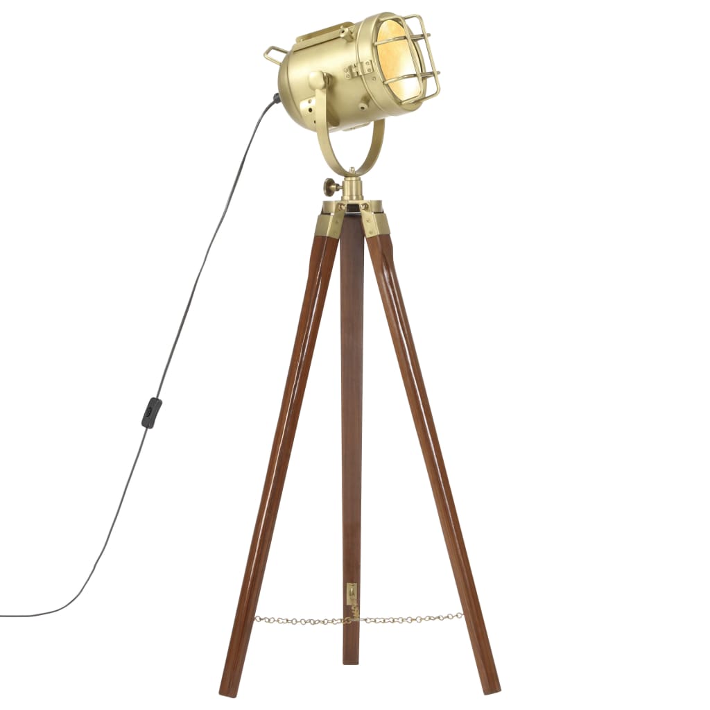 Lampă De Podea Trepied, , 97 Cm, Lemn Masiv De Mango