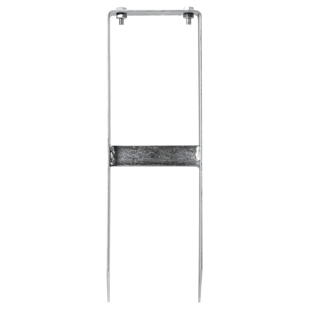 Țăruși De Sol Pentru Gard Din Wpc, 2 Buc., 40 Cm, Oțel