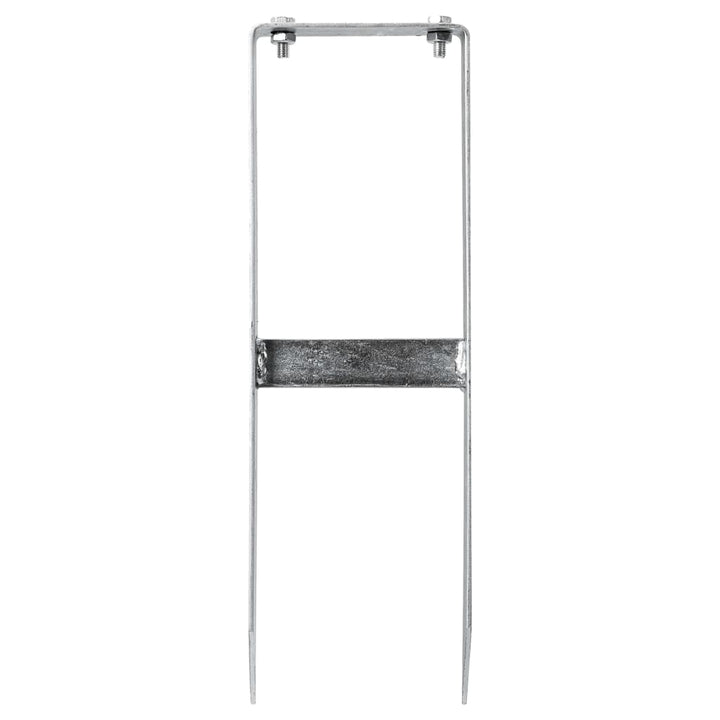 Țăruși De Sol Pentru Gard Din Wpc, 2 Buc., 40 Cm, Oțel