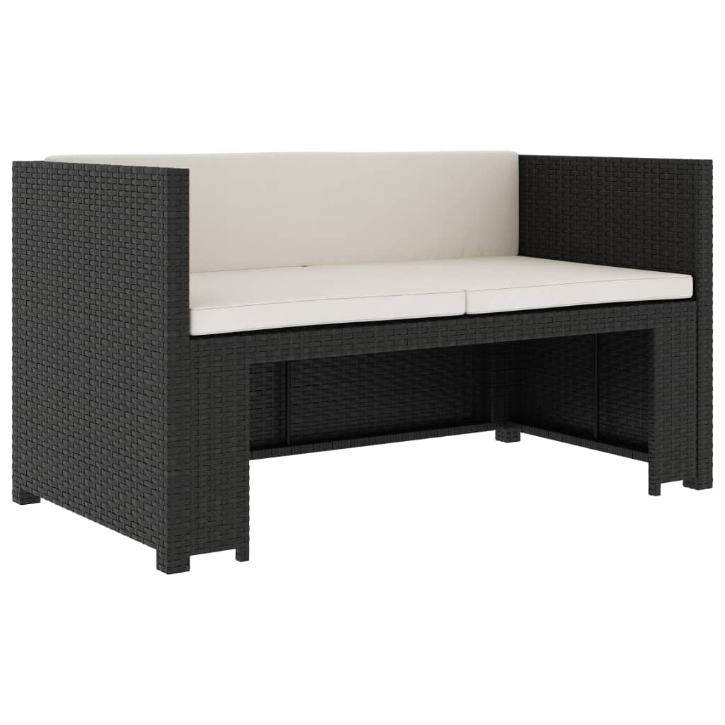 Set Mobilier De Grădină Cu Perne, 5 Piese, , Poliratan