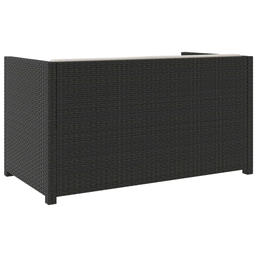 Set Mobilier De Grădină Cu Perne, 5 Piese, , Poliratan