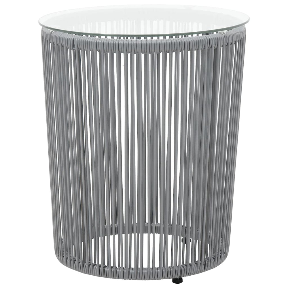 Set Mobilier De Bistro Cu Perne, 3 Piese, , Ratan Pe