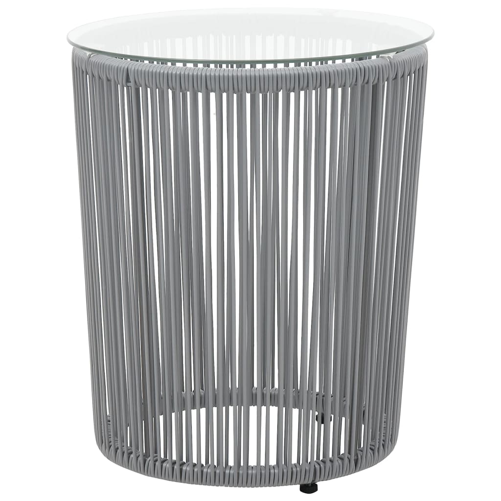 Set Mobilier De Bistro Cu Perne, 3 Piese, , Ratan Pe