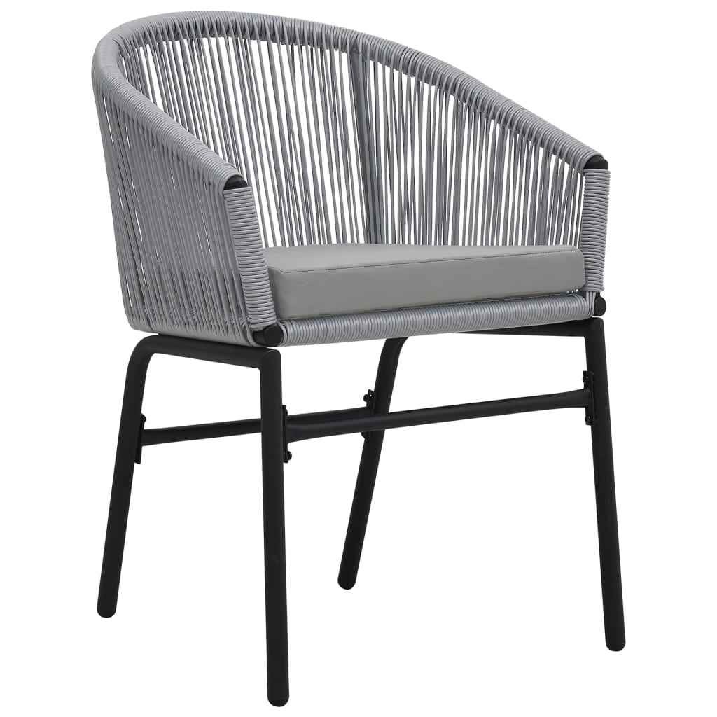 Set Mobilier De Bistro Cu Perne, 3 Piese, , Ratan Pe