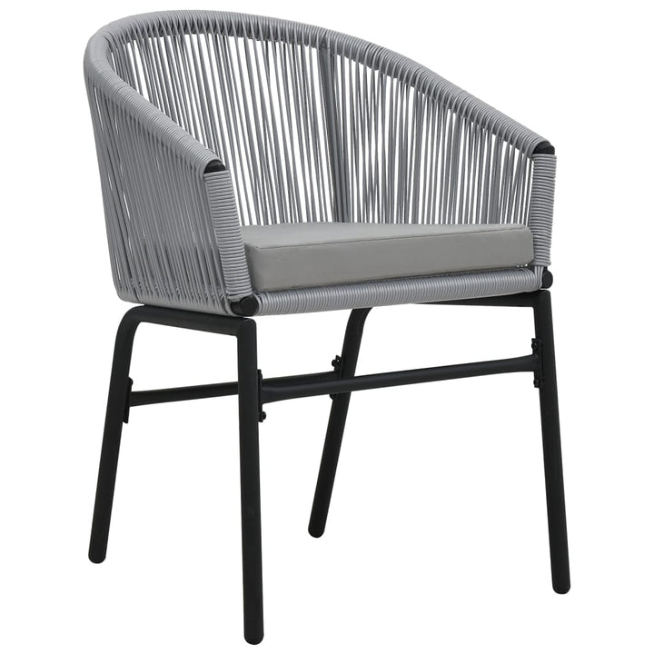 Set Mobilier De Bistro Cu Perne, 3 Piese, , Ratan Pe