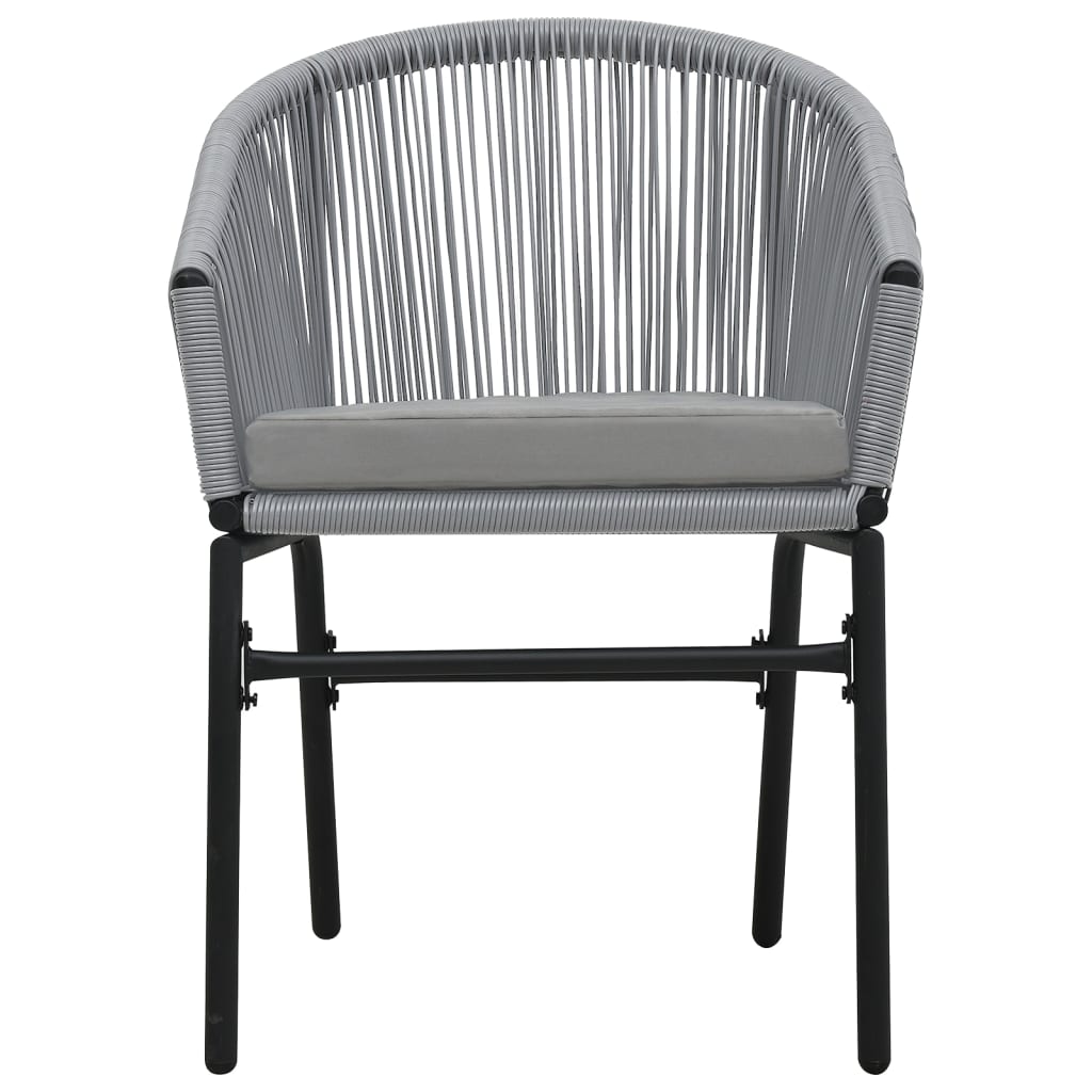 Set Mobilier De Bistro Cu Perne, 3 Piese, , Ratan Pe