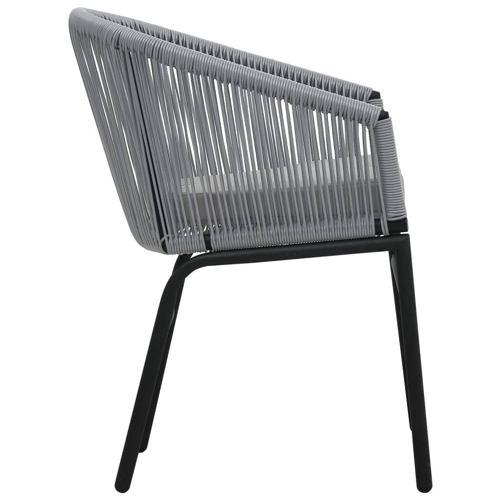 Set Mobilier De Bistro Cu Perne, 3 Piese, , Ratan Pe