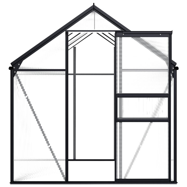 Seră, Antracit, 4,75 M², Aluminiu