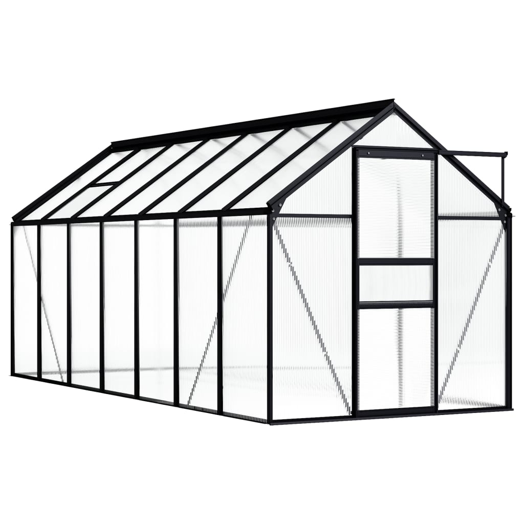Seră, Antracit, 8,17 M², Aluminiu