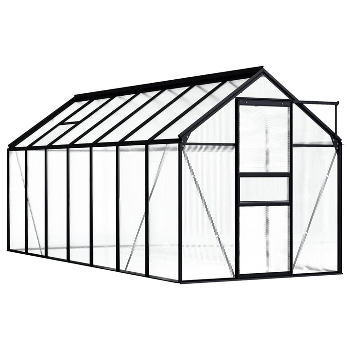 Seră, Antracit, 8,17 M², Aluminiu