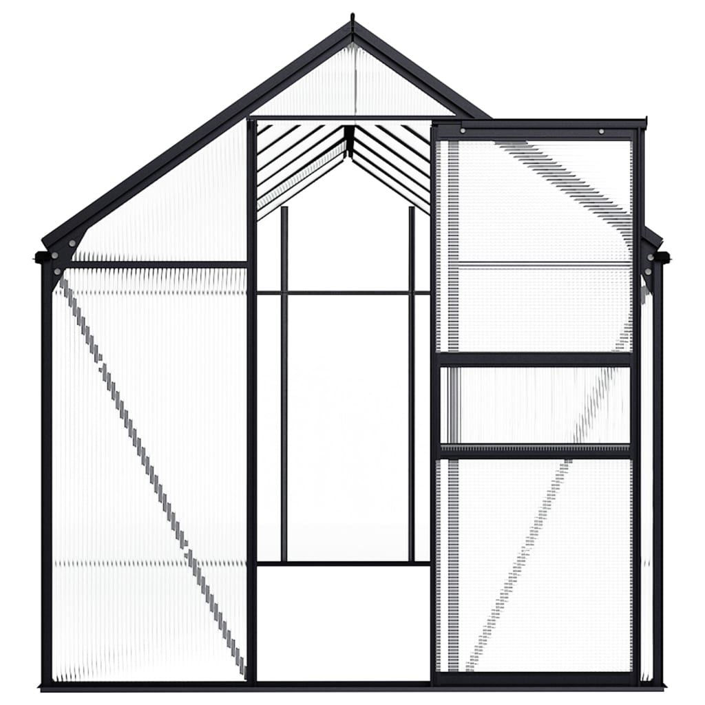 Seră, Antracit, 8,17 M², Aluminiu