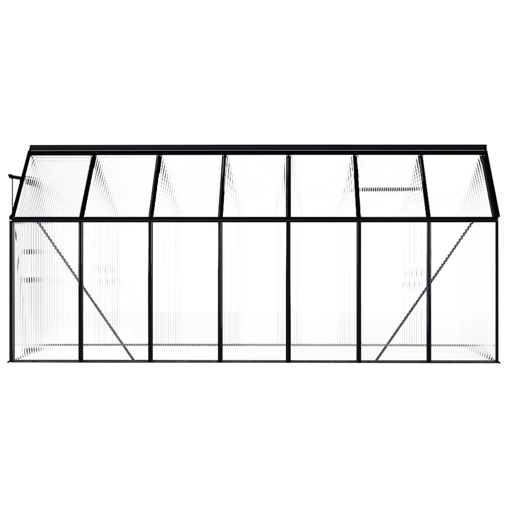 Seră, Antracit, 8,17 M², Aluminiu