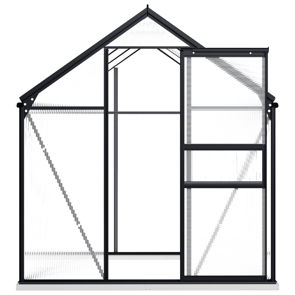 Seră Cu Cadru De Bază, Antracit, 3,61 M², Aluminiu