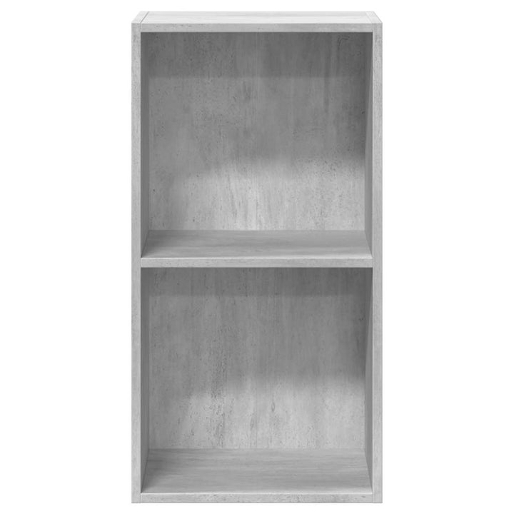 Bibliotecă, 2 Rafturi, Gri Beton, 40 X 30 X 76,5 Cm, Pal