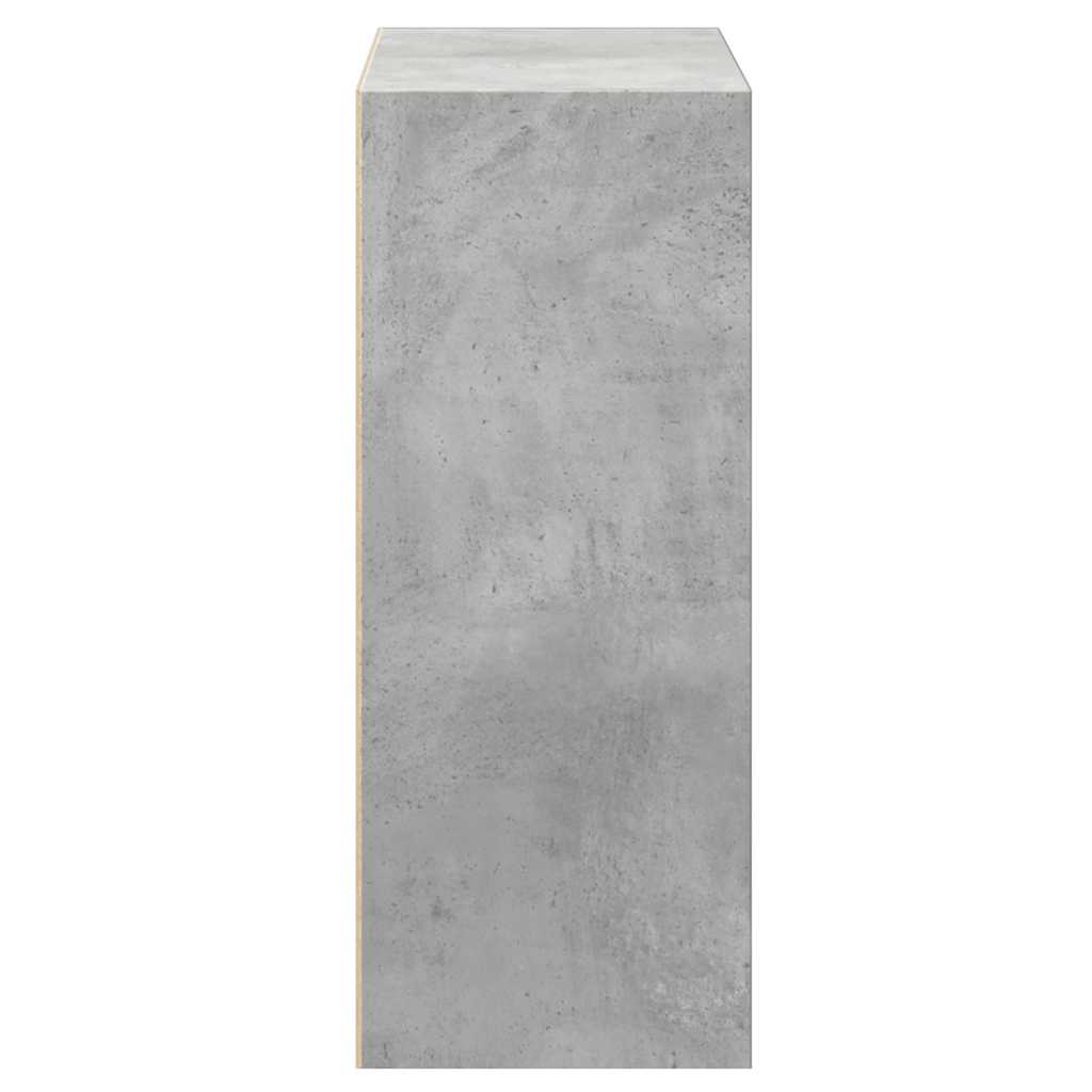 Bibliotecă, 2 Rafturi, Gri Beton, 40 X 30 X 76,5 Cm, Pal