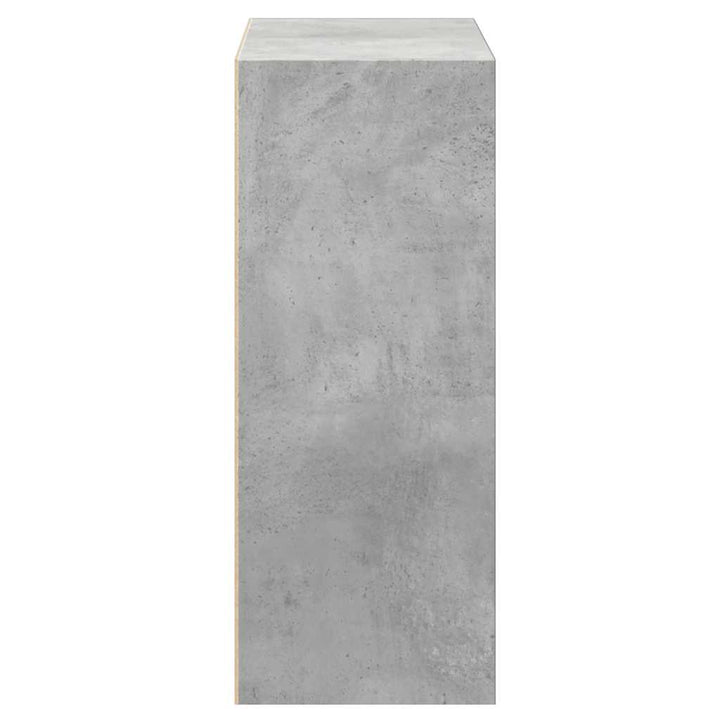 Bibliotecă, 2 Rafturi, Gri Beton, 40 X 30 X 76,5 Cm, Pal