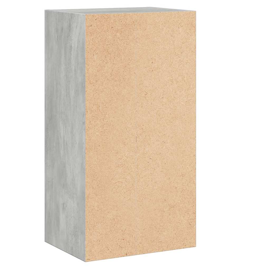 Bibliotecă, 2 Rafturi, Gri Beton, 40 X 30 X 76,5 Cm, Pal