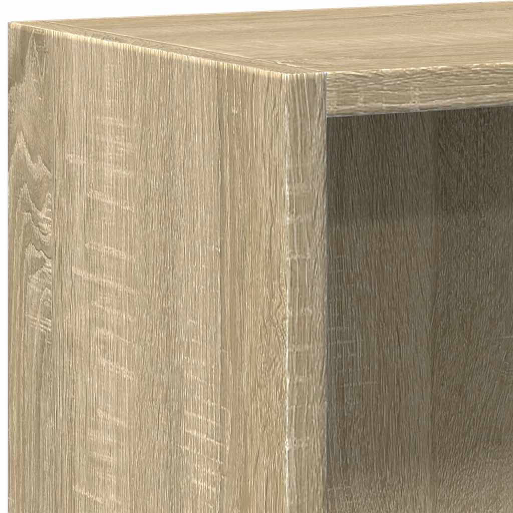 Bibliotecă Cu 2 Rafturi, Stejar Sonoma, 60 X 30 X 76,5 Cm, Pal