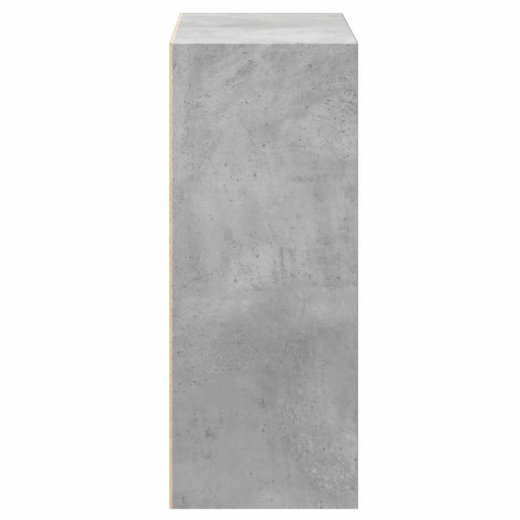 Bibliotecă Cu 2 Rafturi, Gri Beton, 60 X 30 X 76,5 Cm, Pal