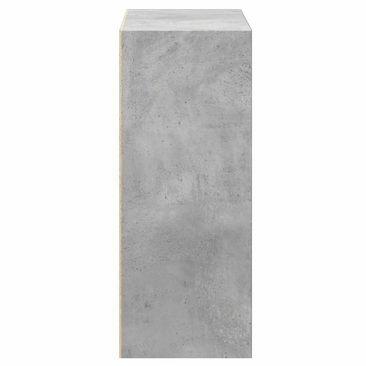 Bibliotecă Cu 2 Rafturi, Gri Beton, 60 X 30 X 76,5 Cm, Pal