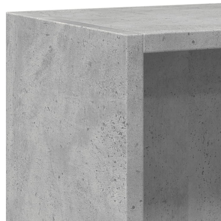 Bibliotecă Cu 2 Rafturi, Gri Beton, 60 X 30 X 76,5 Cm, Pal