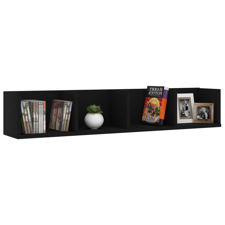 Raft De Perete Pentru Cd-Uri 100X18X18 Cm Lemn Prelucrat
