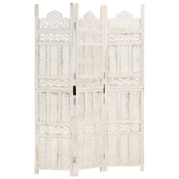 Paravan Cameră Sculptat Manual 3 Panouri 120X165 Cm Mango