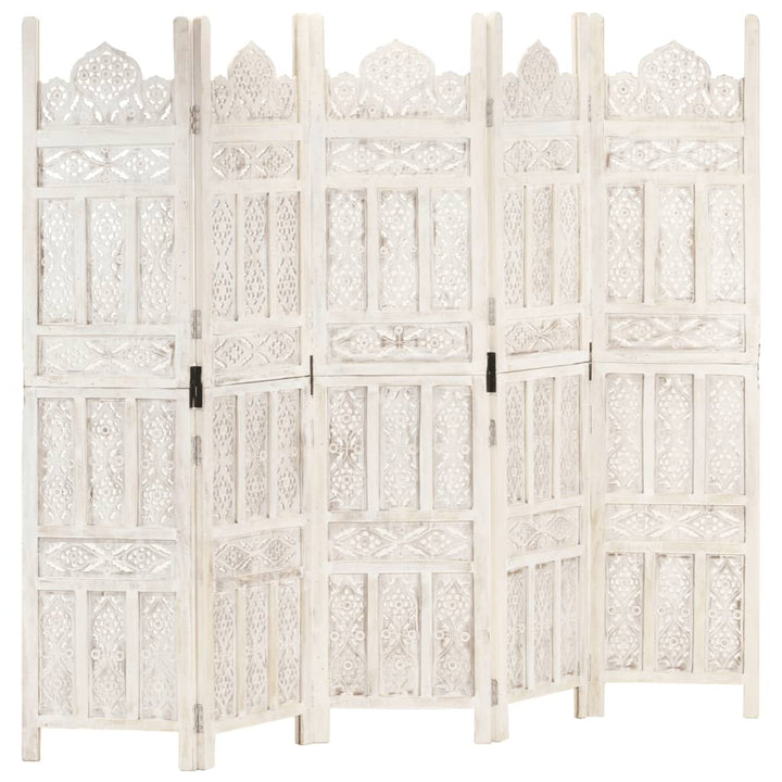 Paravan Cameră Sculptat Manual 3 Panouri 120X165 Cm Mango