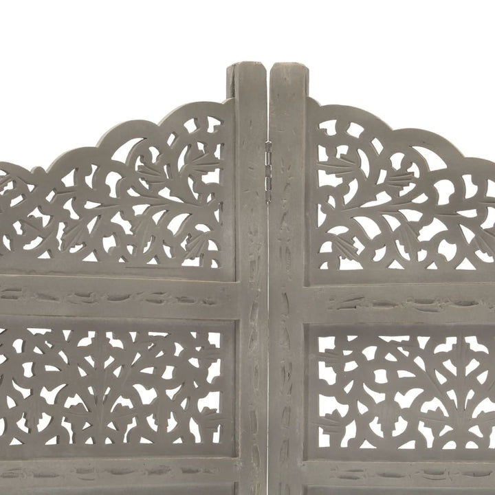 Paravan Cameră Sculptat Manual 4 Panouri 160X165 Cm Mango