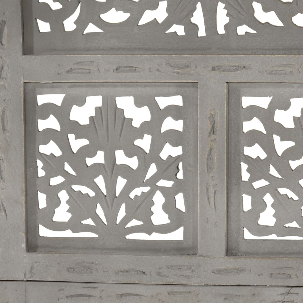 Paravan Cameră Sculptat Manual 4 Panouri 160X165 Cm Mango